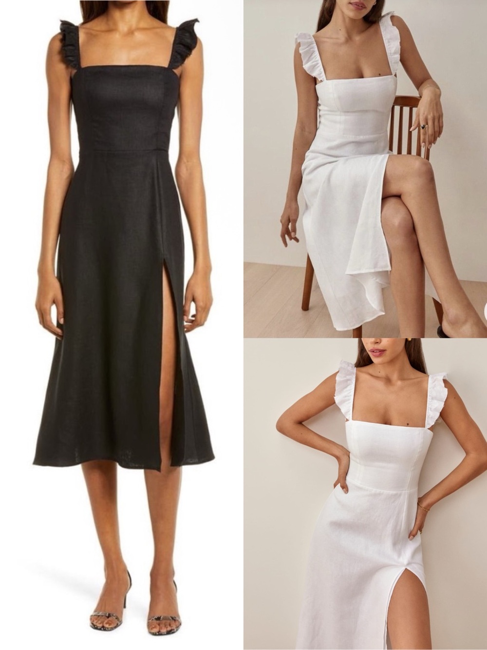 Reformation Spaulding Linen Dress